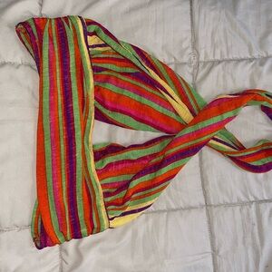 SHEIN Multicolor Striped Crop Top